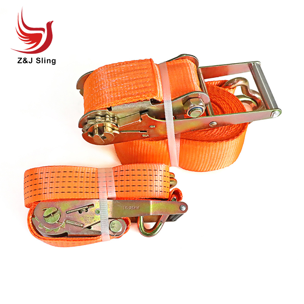 Polyester Cargo Lashing Ratchet Tie Down Strap Webbing Sling